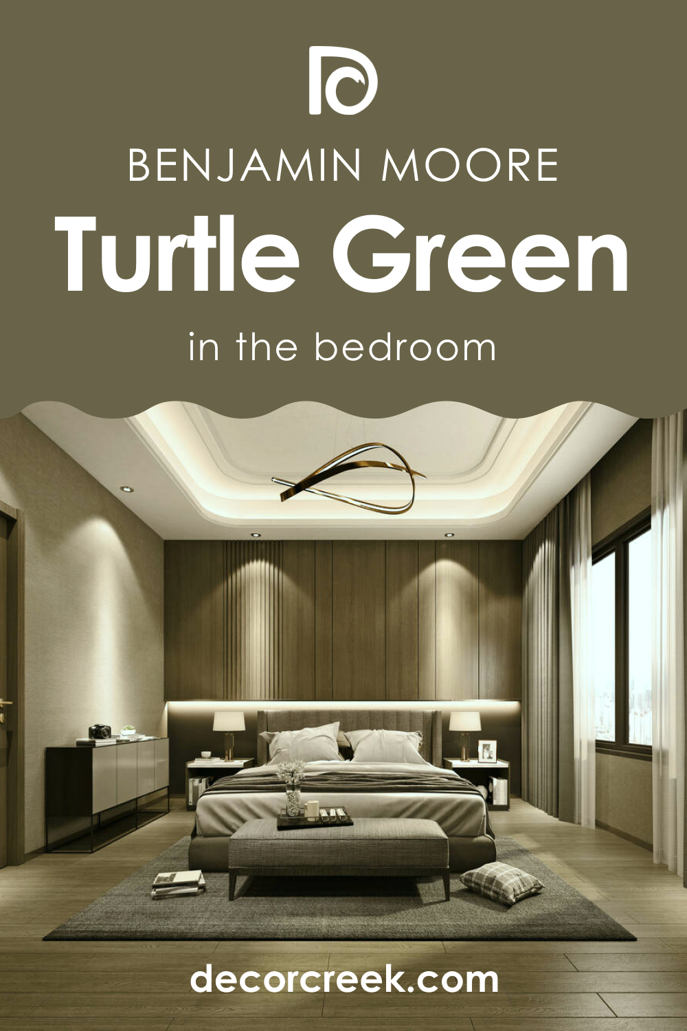 Turtle Green 2142-20 in the Bedroom