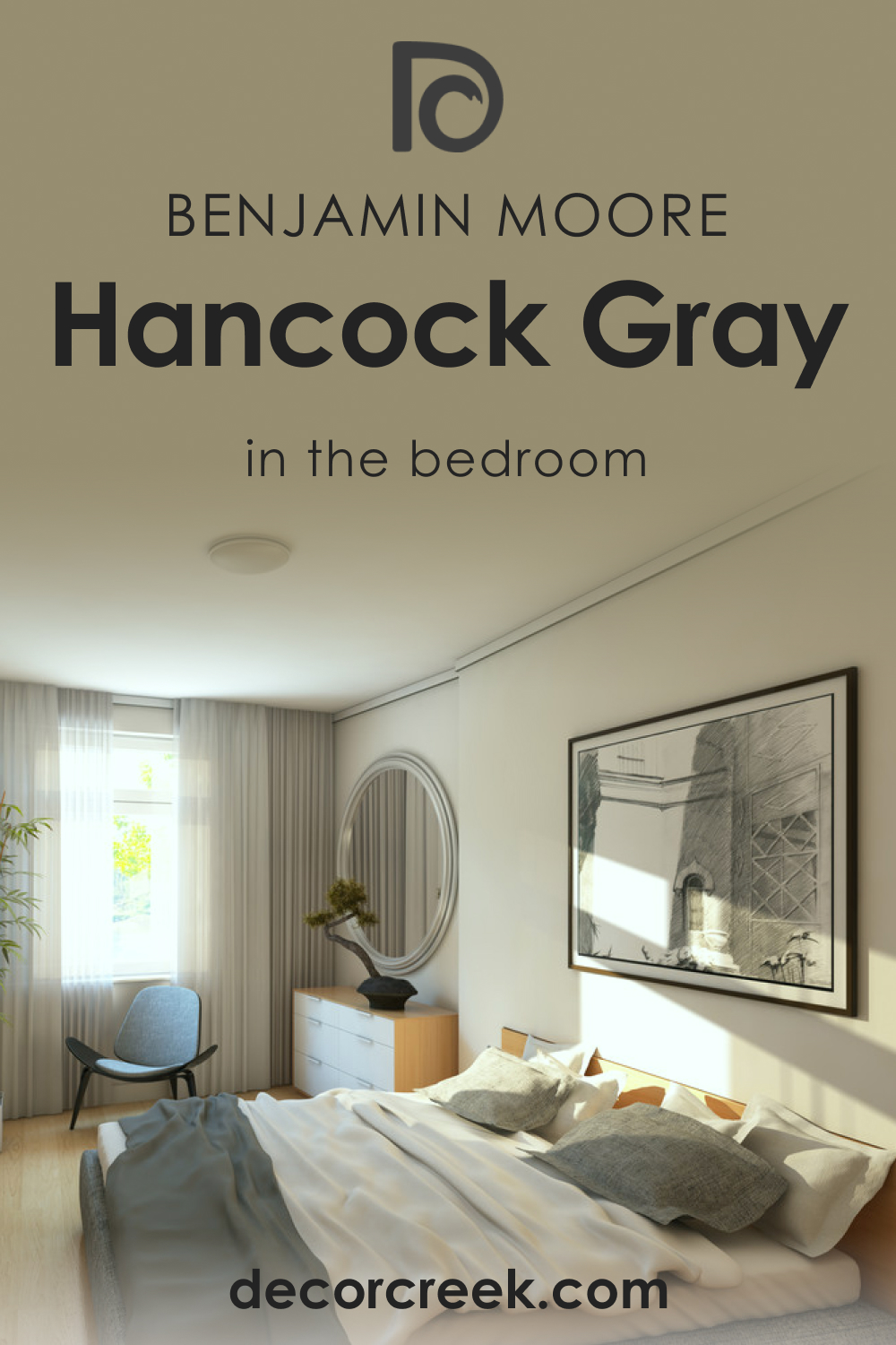 Hancock Gray HC-97 in the Bedroom
