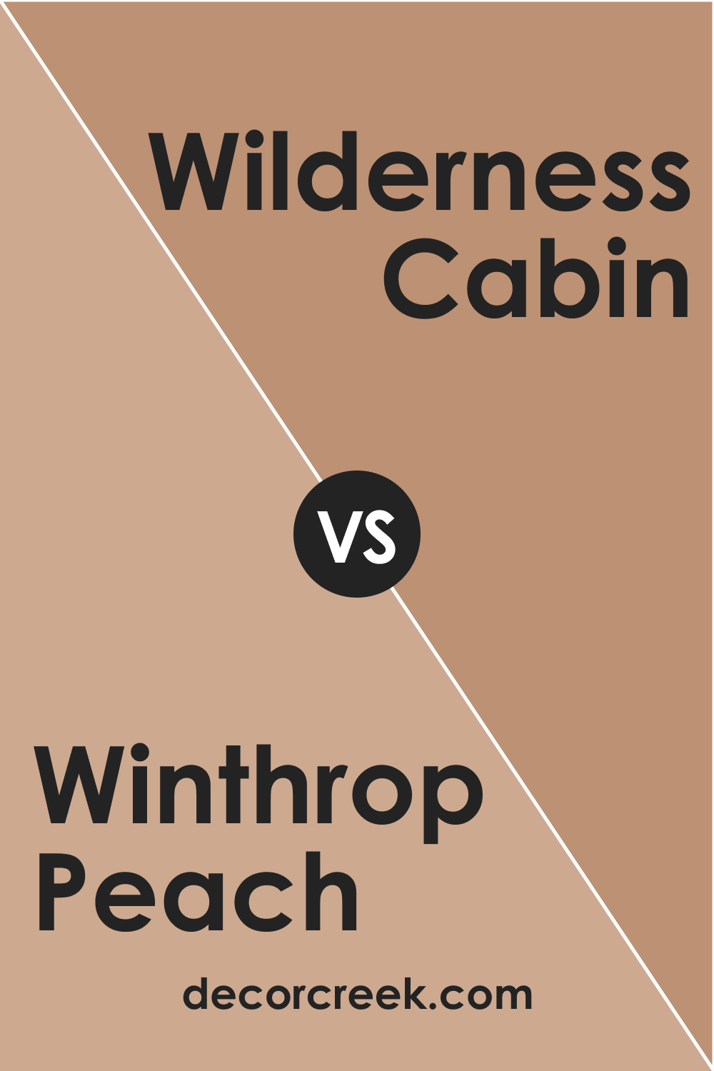 Winthrop Peach HC-55 vs. BM 1168 Wilderness Cabin