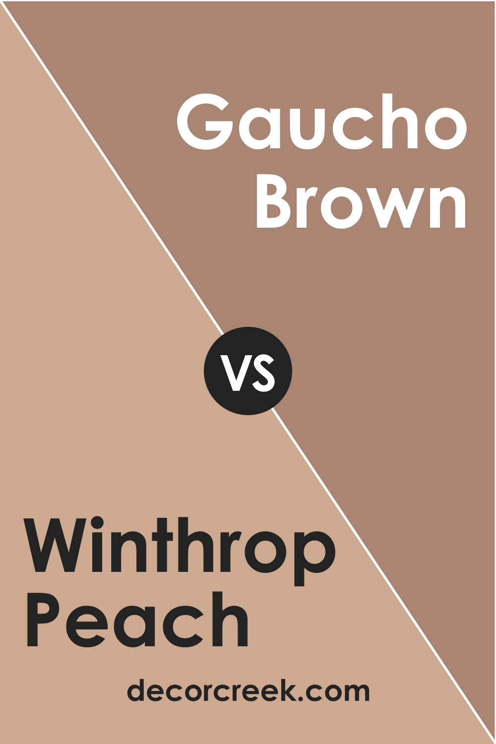 Winthrop Peach HC-55 vs. BM 2096-40 Gaucho Brown