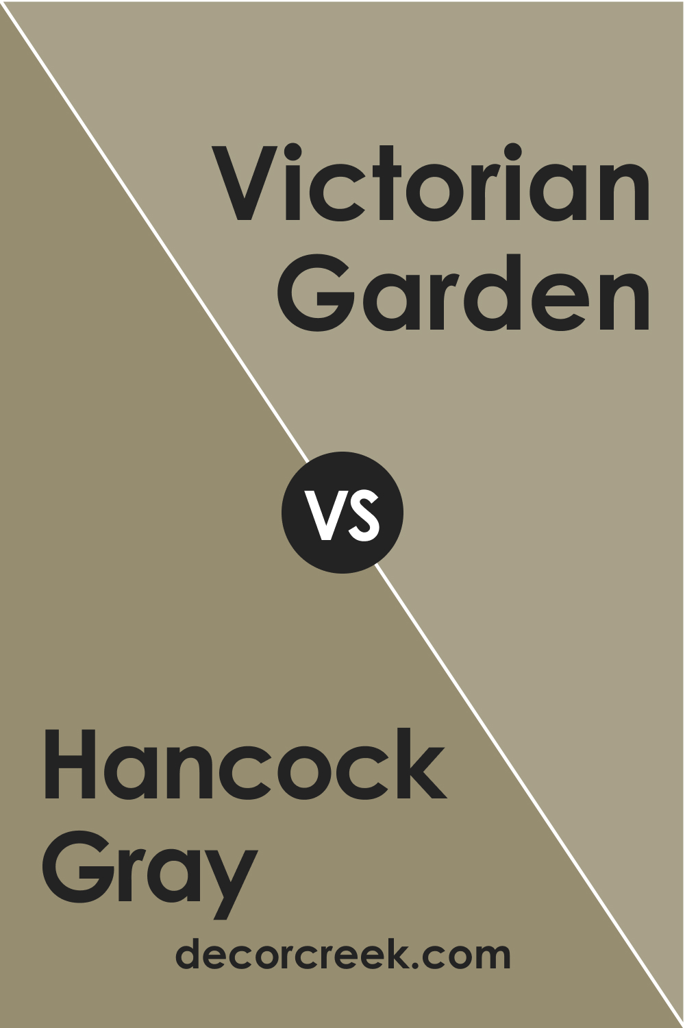 Hancock Gray HC-97 vs. BM 1531 Victorian Garden