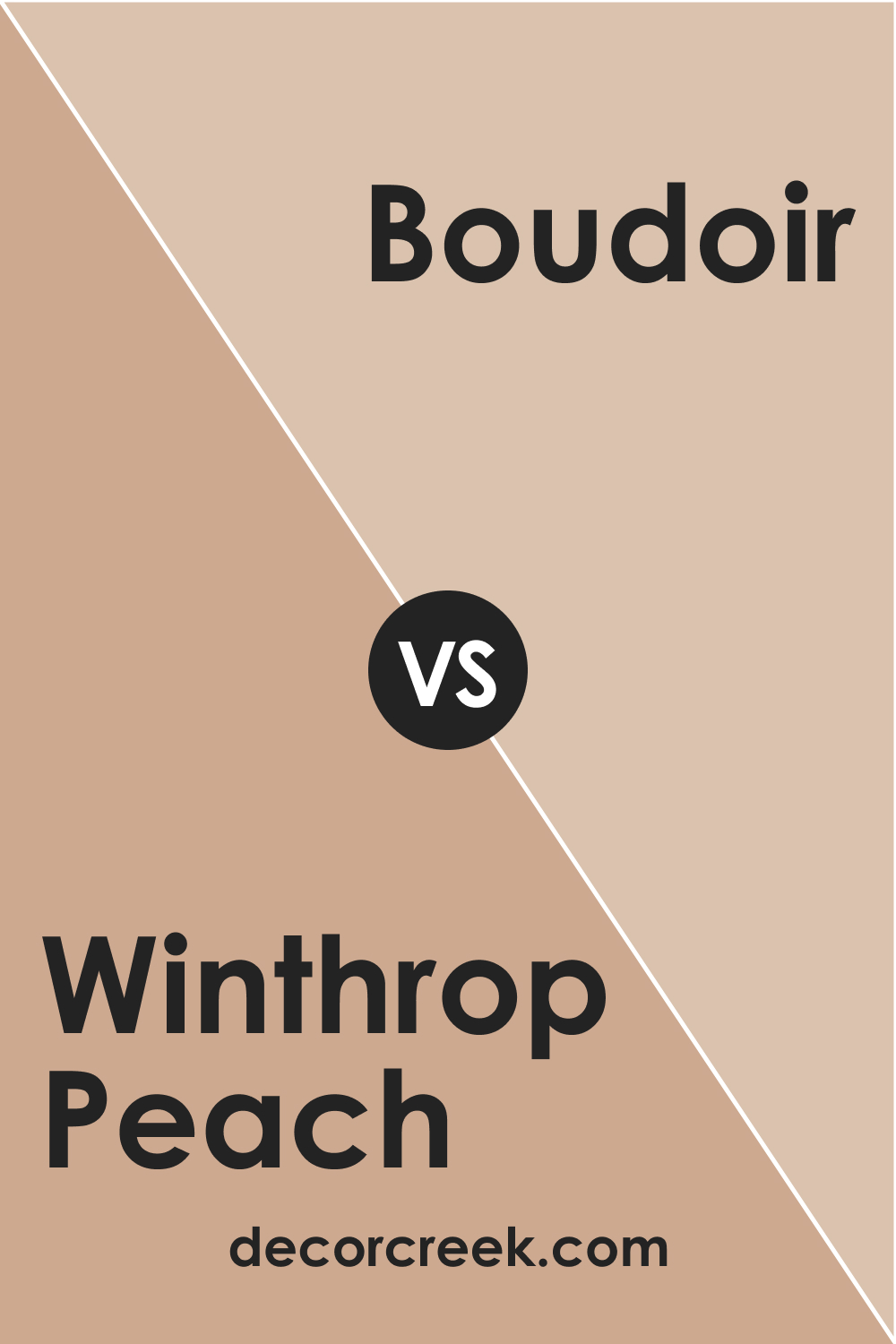 Winthrop Peach HC-55 vs. AF-190 Boudoir