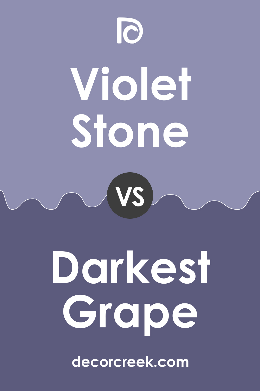 Violet Stone 2069-40 vs. BM 2069-30 Darkest Grape