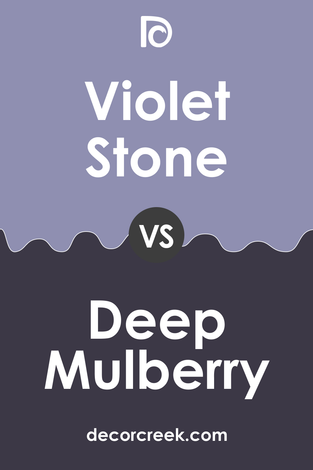 Violet Stone 2069-40 vs. BM 2069-10 Deep Mulberry