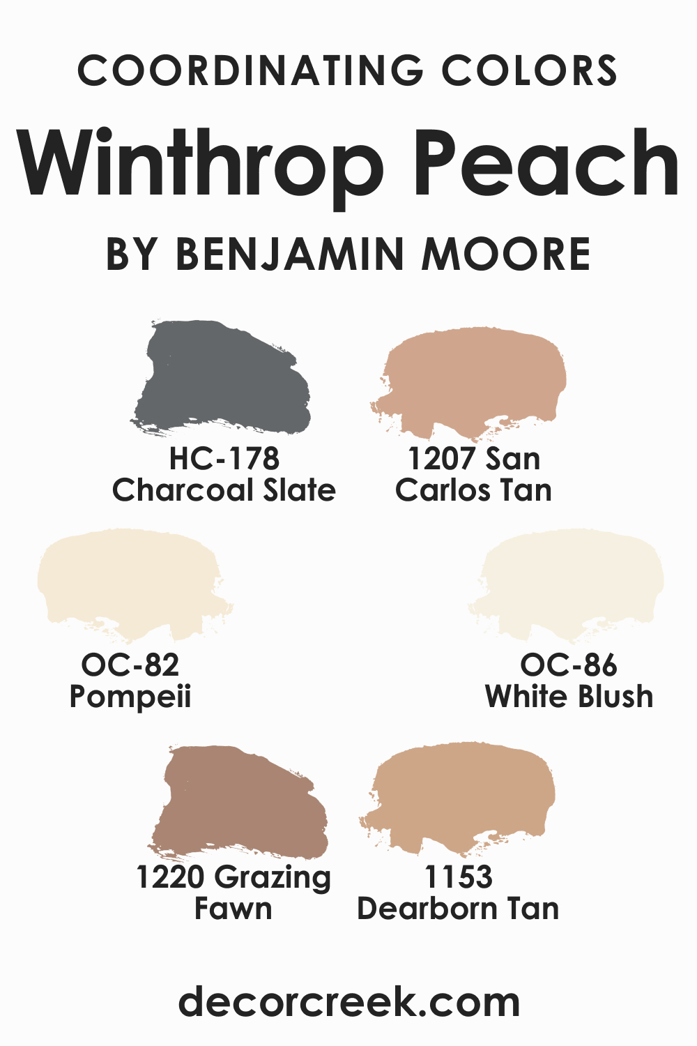 Coordinating Colors of Winthrop Peach HC-55