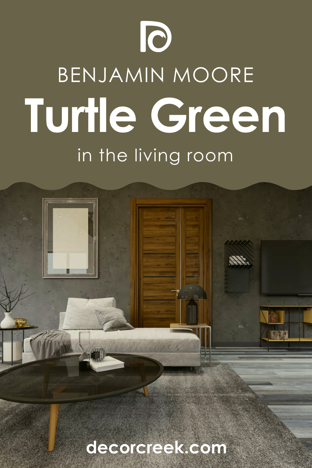 Turtle Green 2142-20 in the Living Room