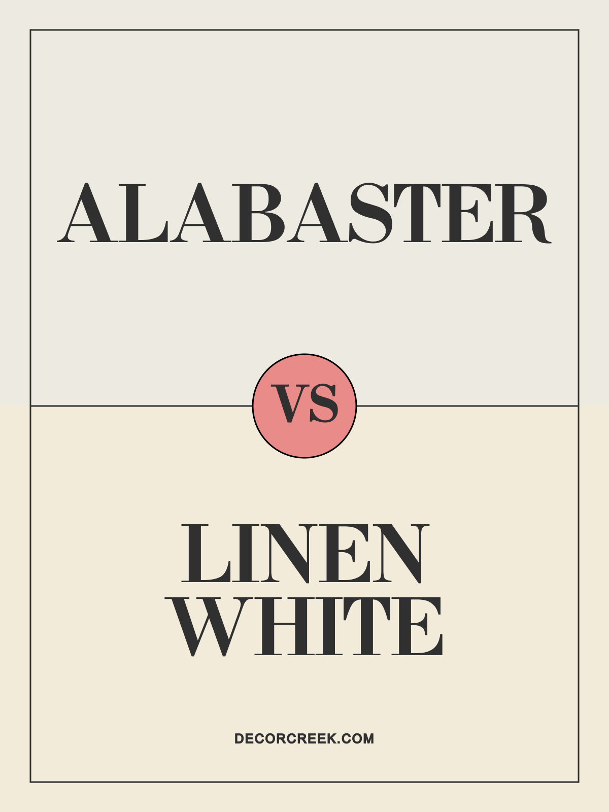 Alabaster SW 7008 by Sherwin Williams vs Linen White 912 by Benjamin Moore