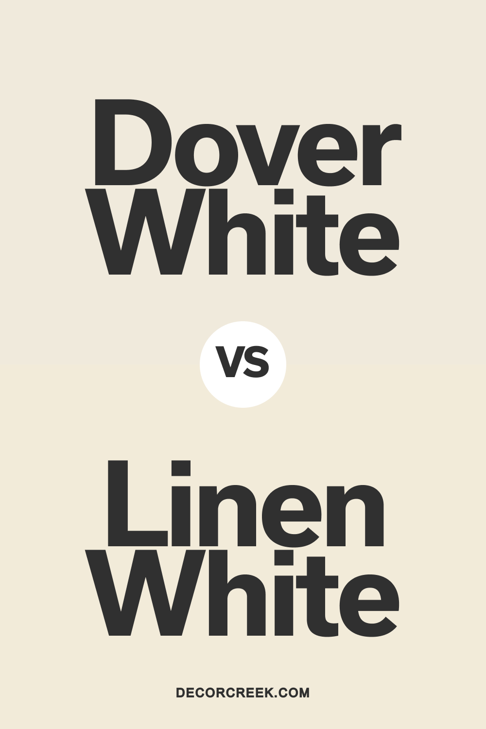 Dover White SW 6385 vs Linen White OC-146 by Benjamin Moore