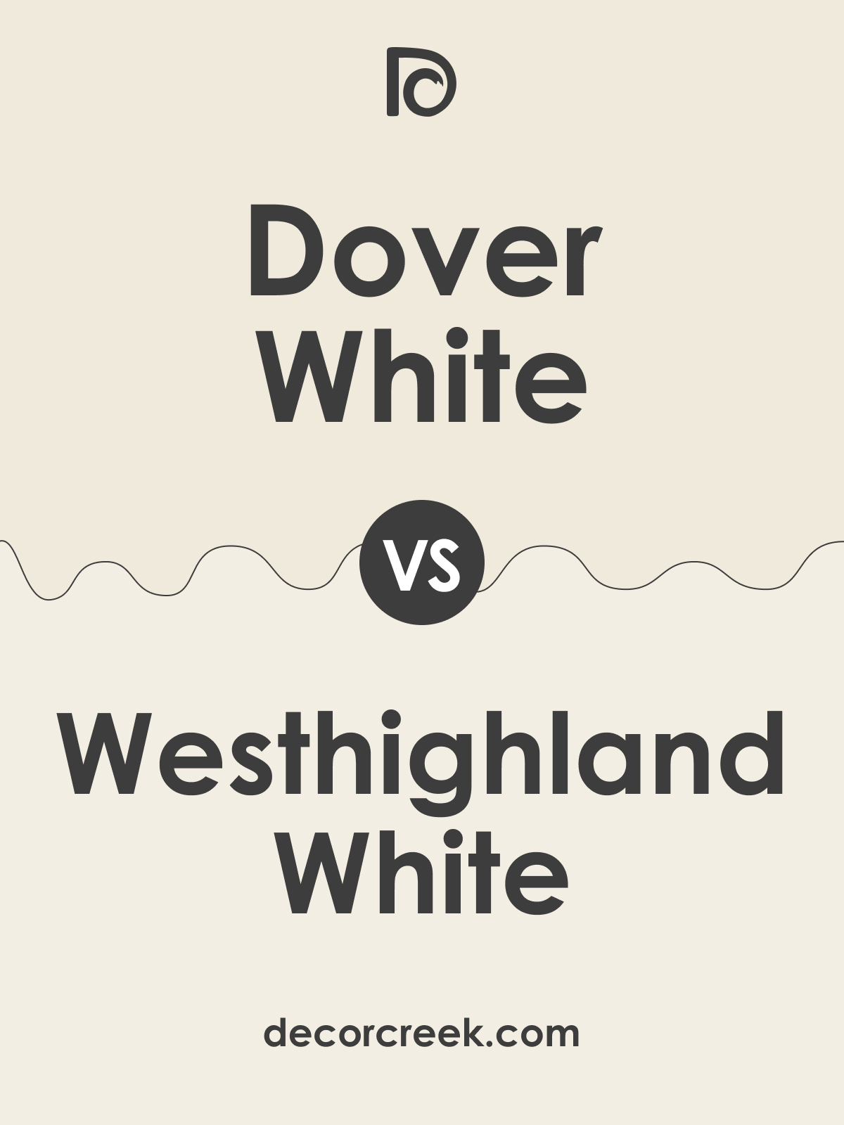 Dover White SW 6385 vs West Highland White SW 7566 by Sherwin Williams