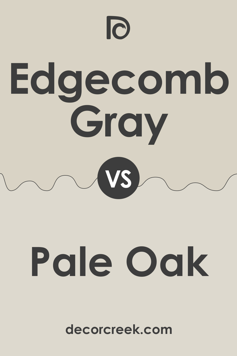 Edgecomb Gray HC-173 vs Pale Oak OC-20 by Benjamin Moore