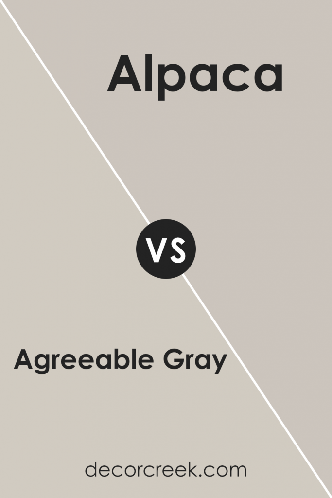 Sherwin Williams Alpaca Vs Agreeable Gray