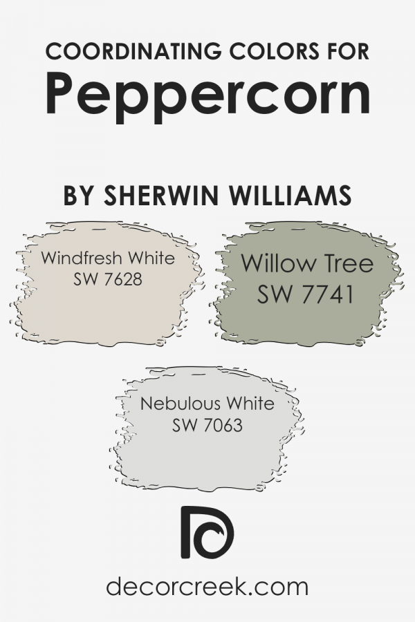 Postsherwin Williams Peppercorn Coordinating Colors