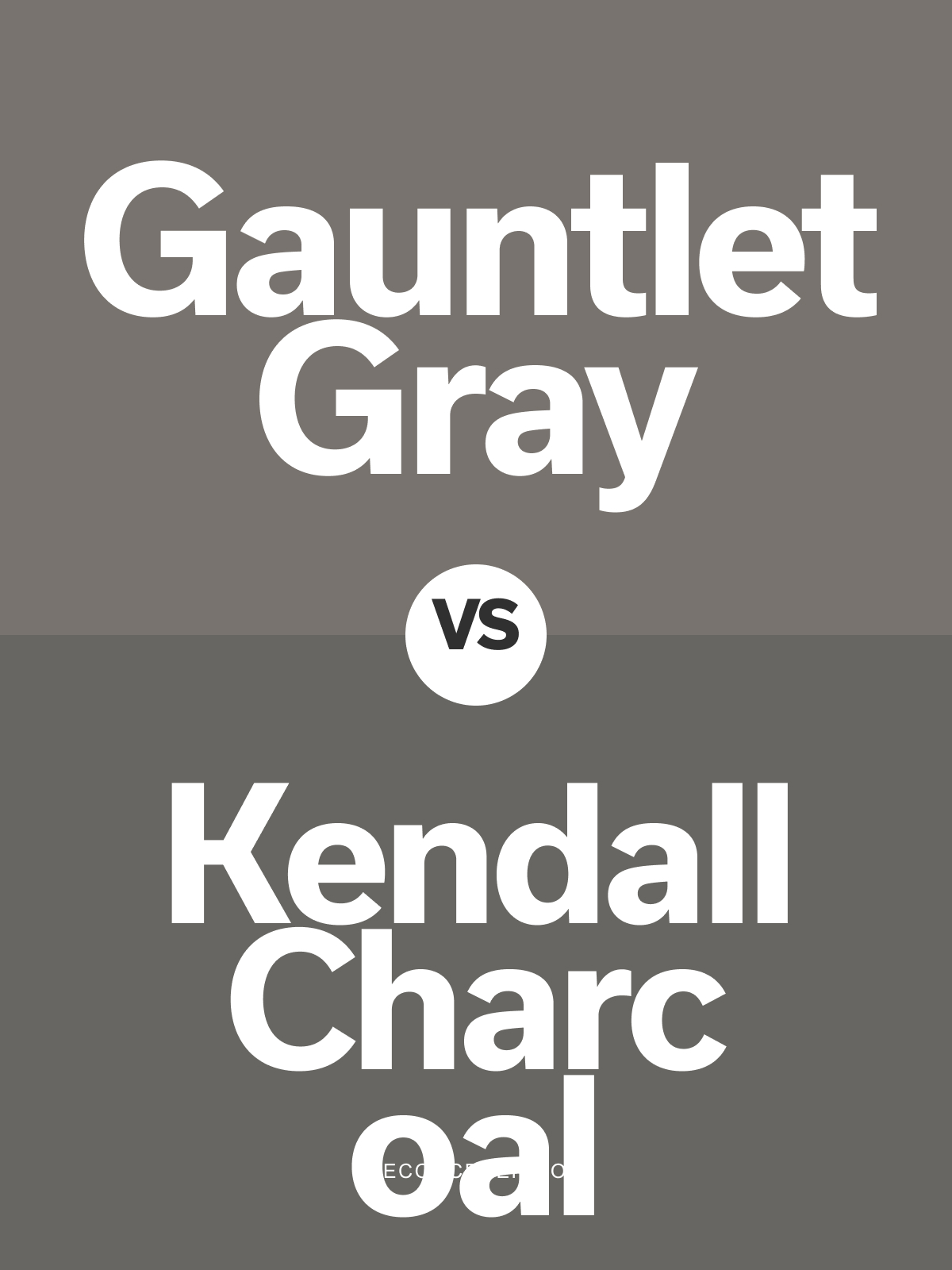 Gauntlet Gray SW 7019 vs Kendall Charcoal HC-166 by Benjamin Moore