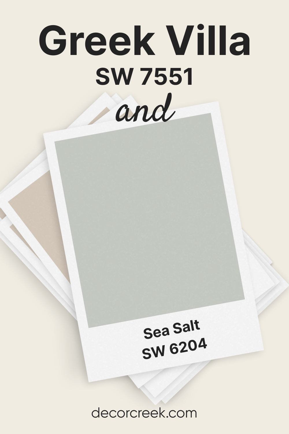 Greek Villa SW 7551 and Sea Salt SW 6204