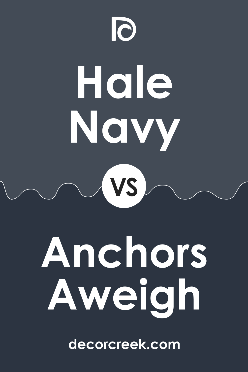 Hale Navy HC-154 vs Anchors Aweigh SW 9179 by Sherwin Williams