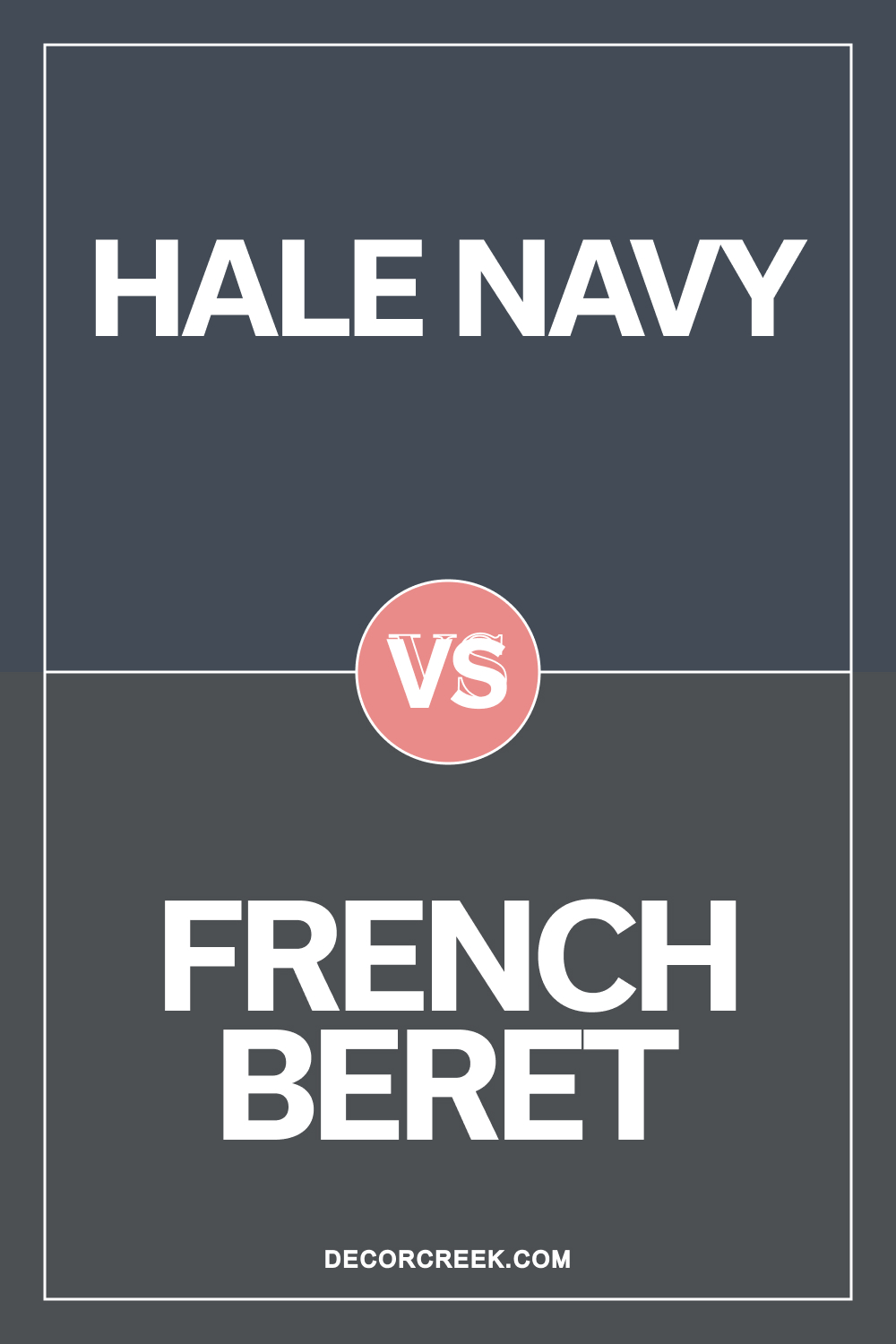 Hale Navy HC-154 vs French Beret 1610 by Benjamin Moore