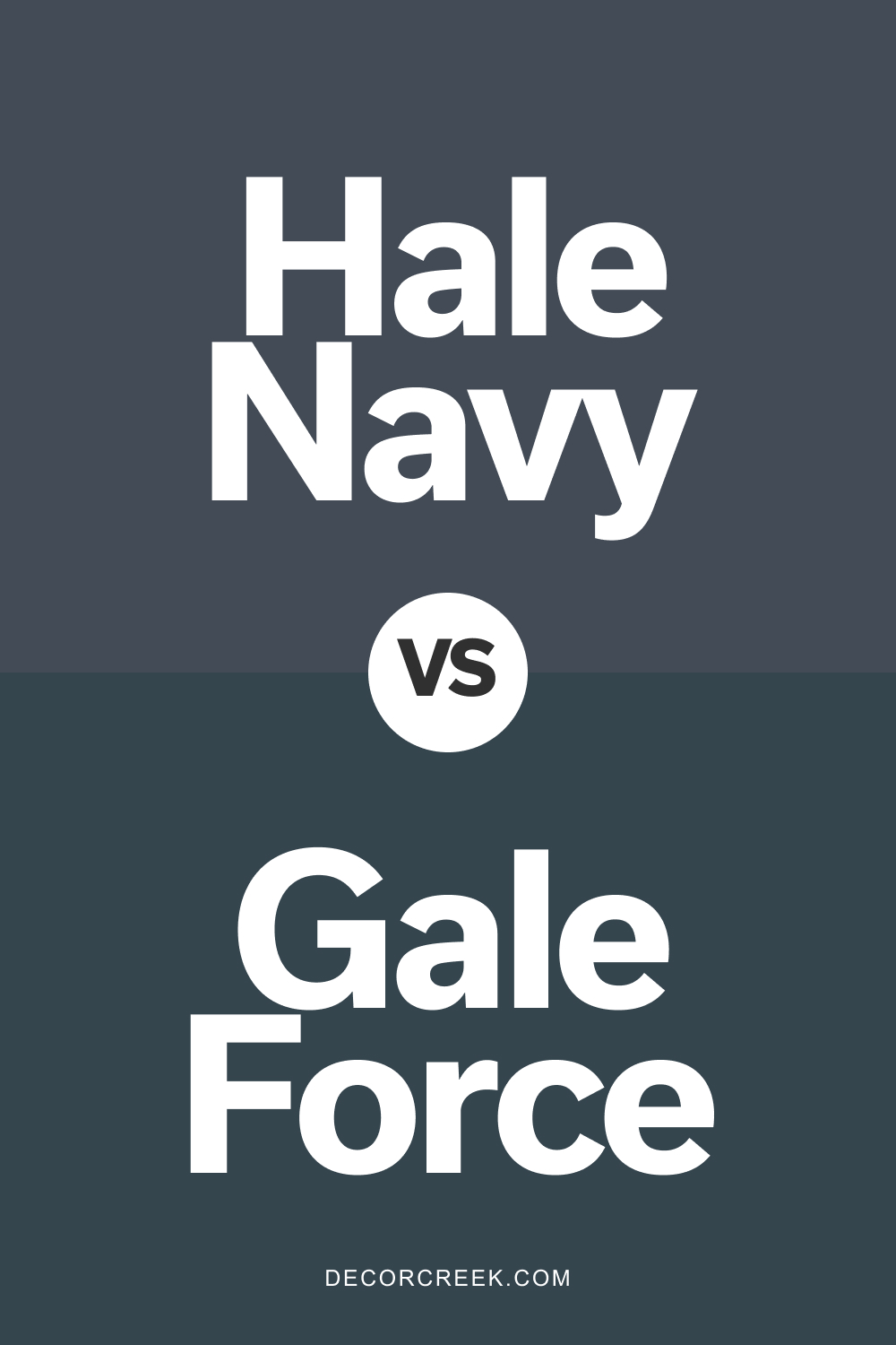 Hale Navy HC-154 vs Gale Force SW 7605 by Sherwin Williams