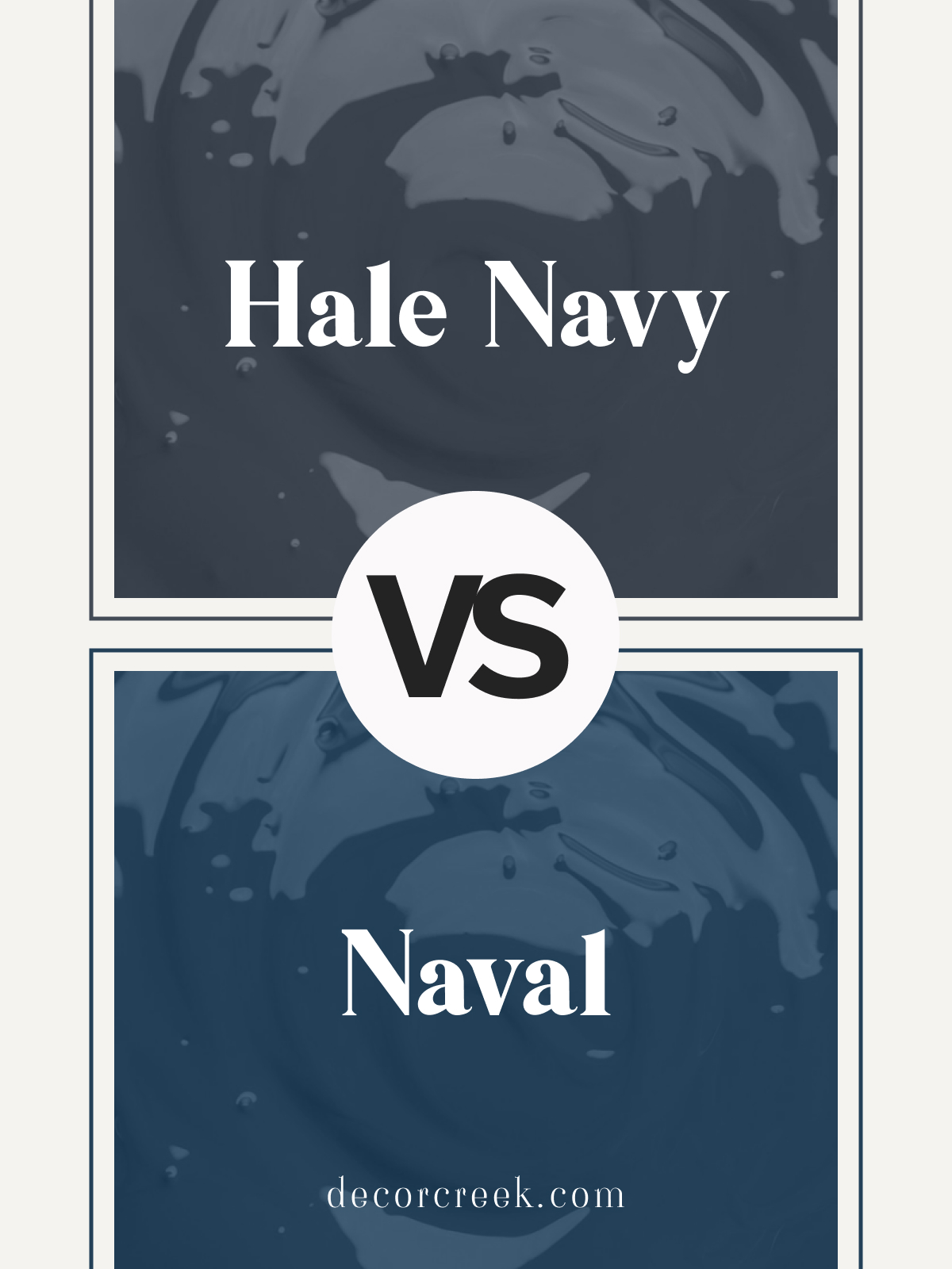 Hale Navy HC-154 vs Naval SW 6244 by Sherwin Williams