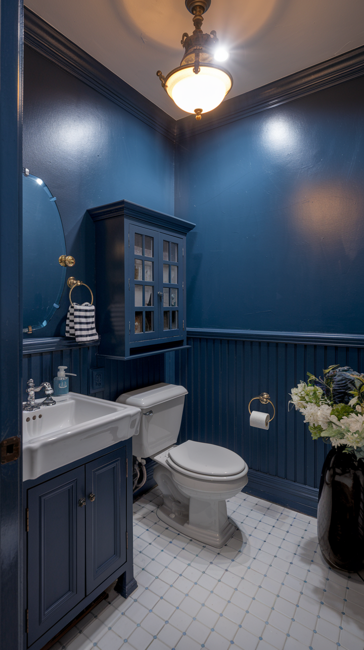 Hale Navy for a Bold, Stylish Bathroom-1