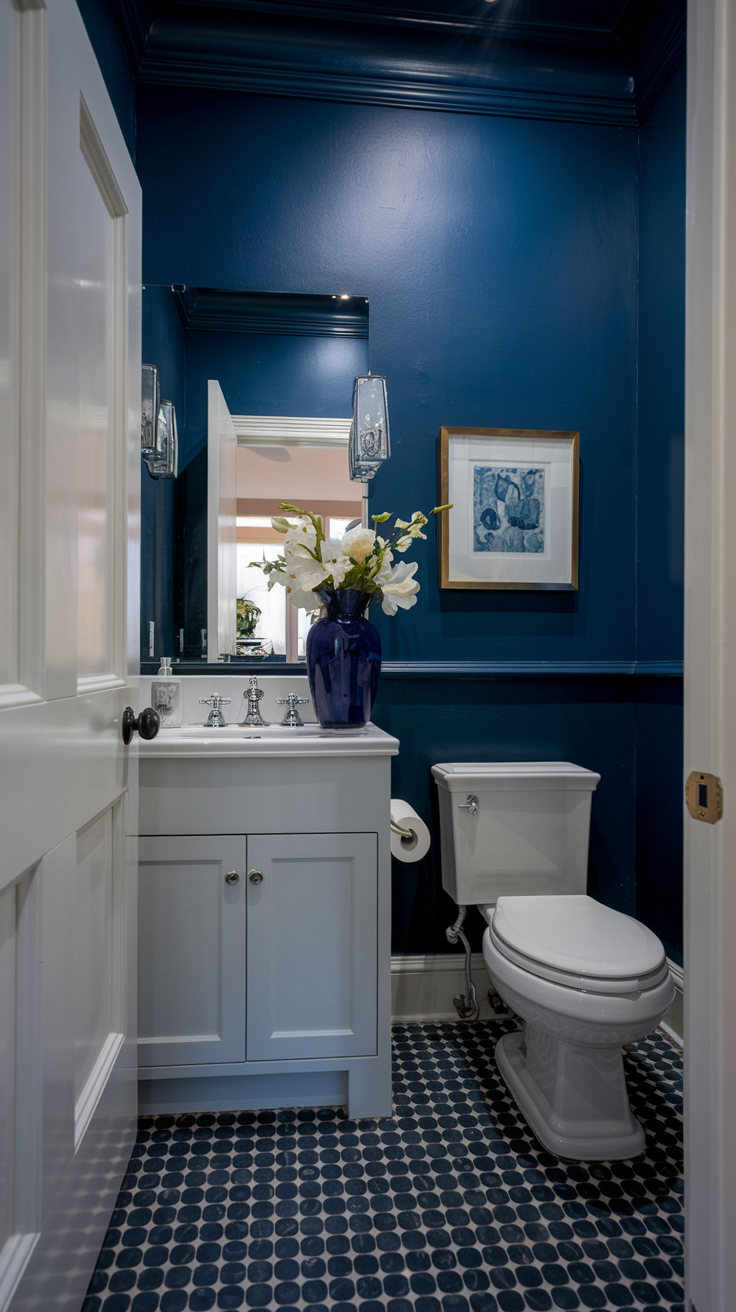 Hale Navy for a Bold, Stylish Bathroom-3