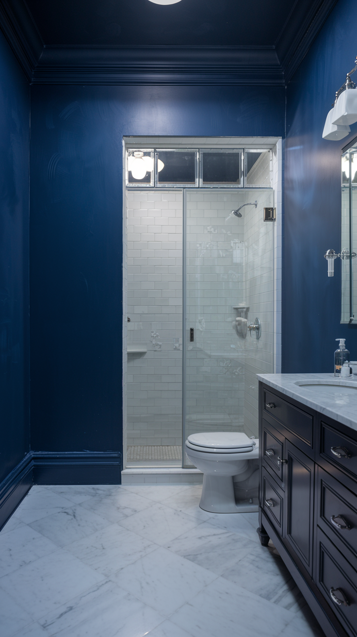 Hale Navy for a Bold, Stylish Bathroom-4