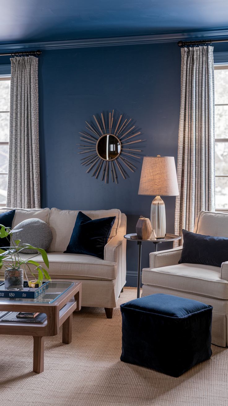 Hale Navy for a Cozy and Stylish Living Room