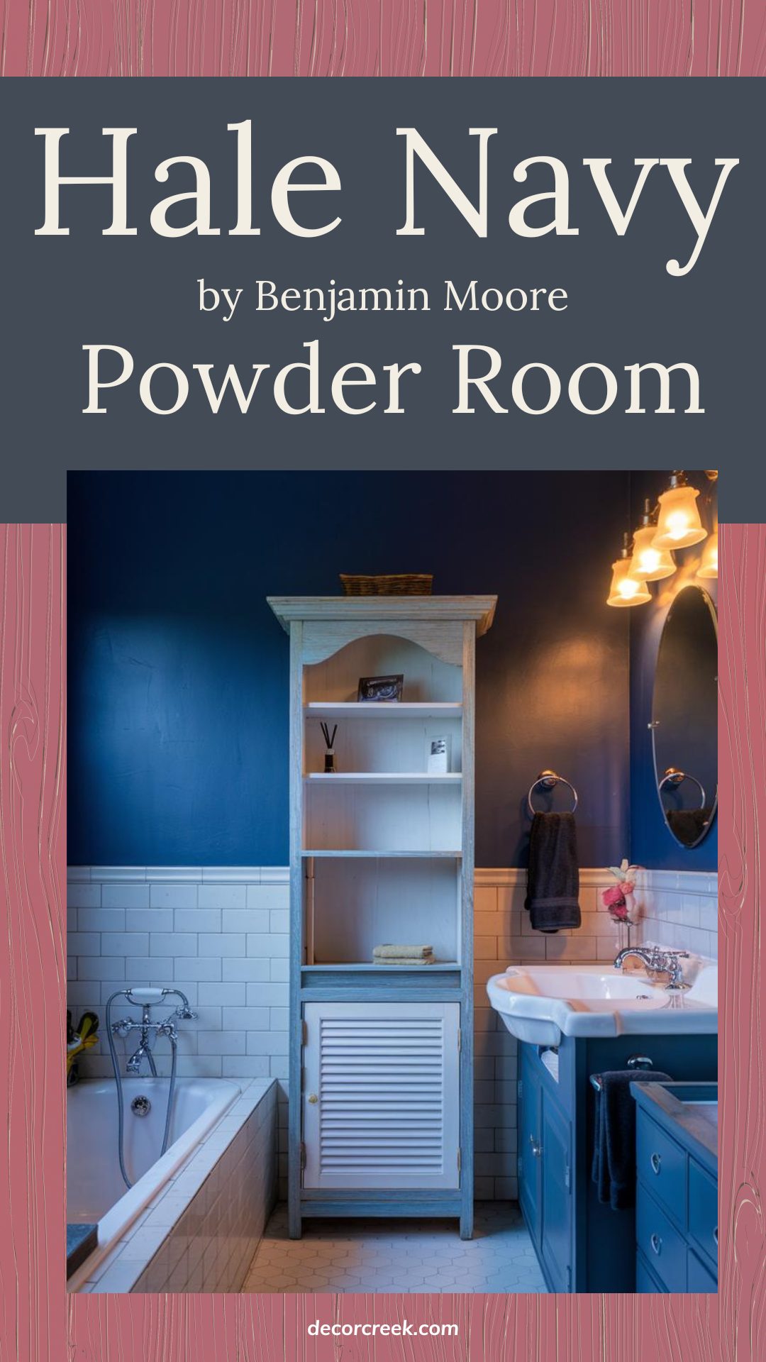 Hale Navy for a Stunning Powder Room