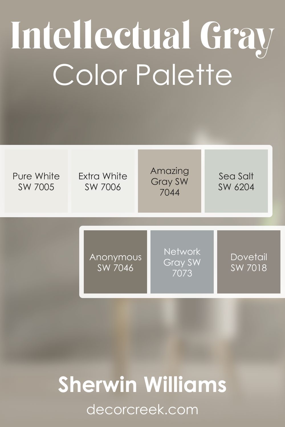 Intellectual Gray SW 7045 by Sherwin Williams Color Palette
