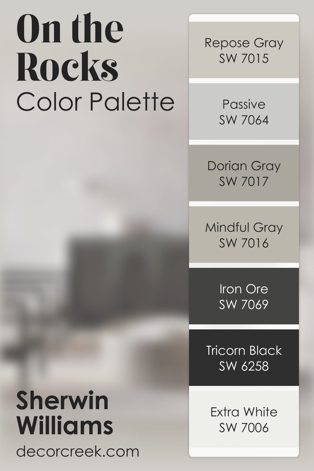 On the Rocks SW 7671 by Sherwin Williams Color Palette