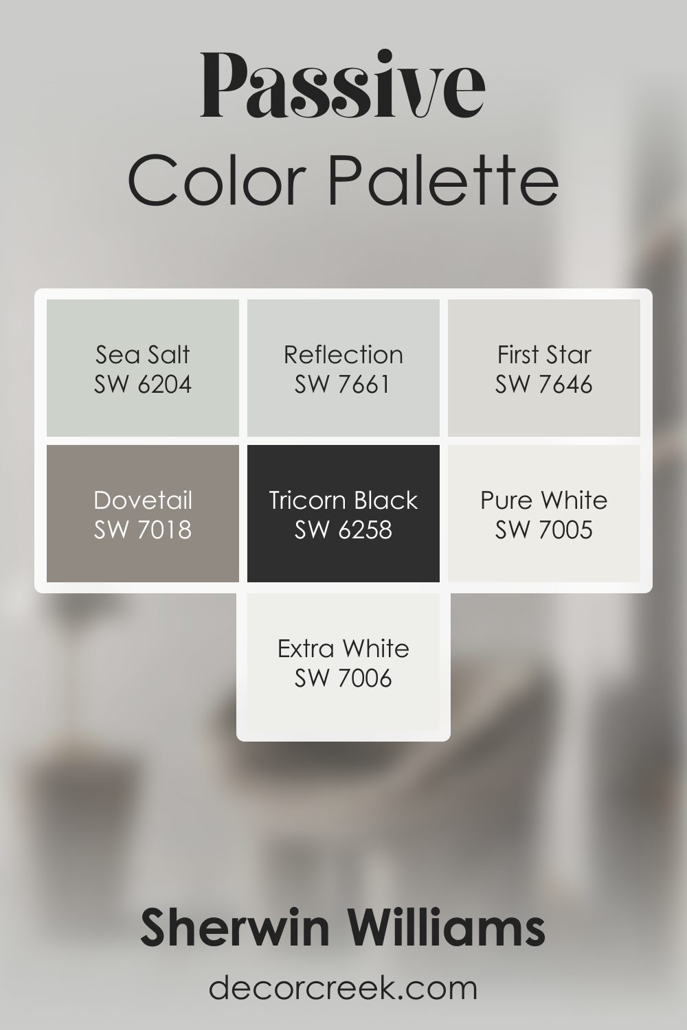 Passive SW 7064 by Sherwin Williams Color Palette