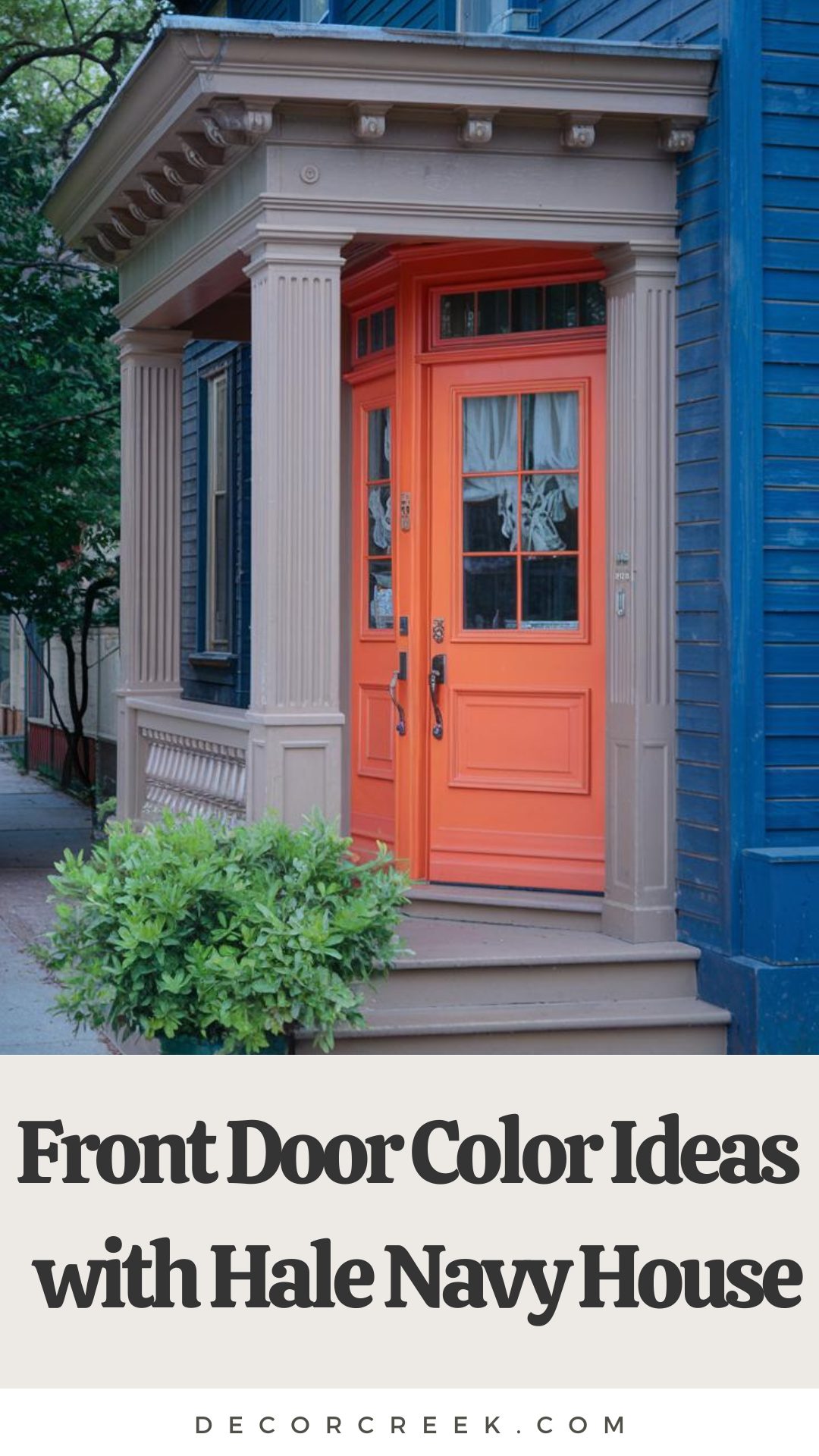 Perfect Front Door Colors for a Hale Navy House