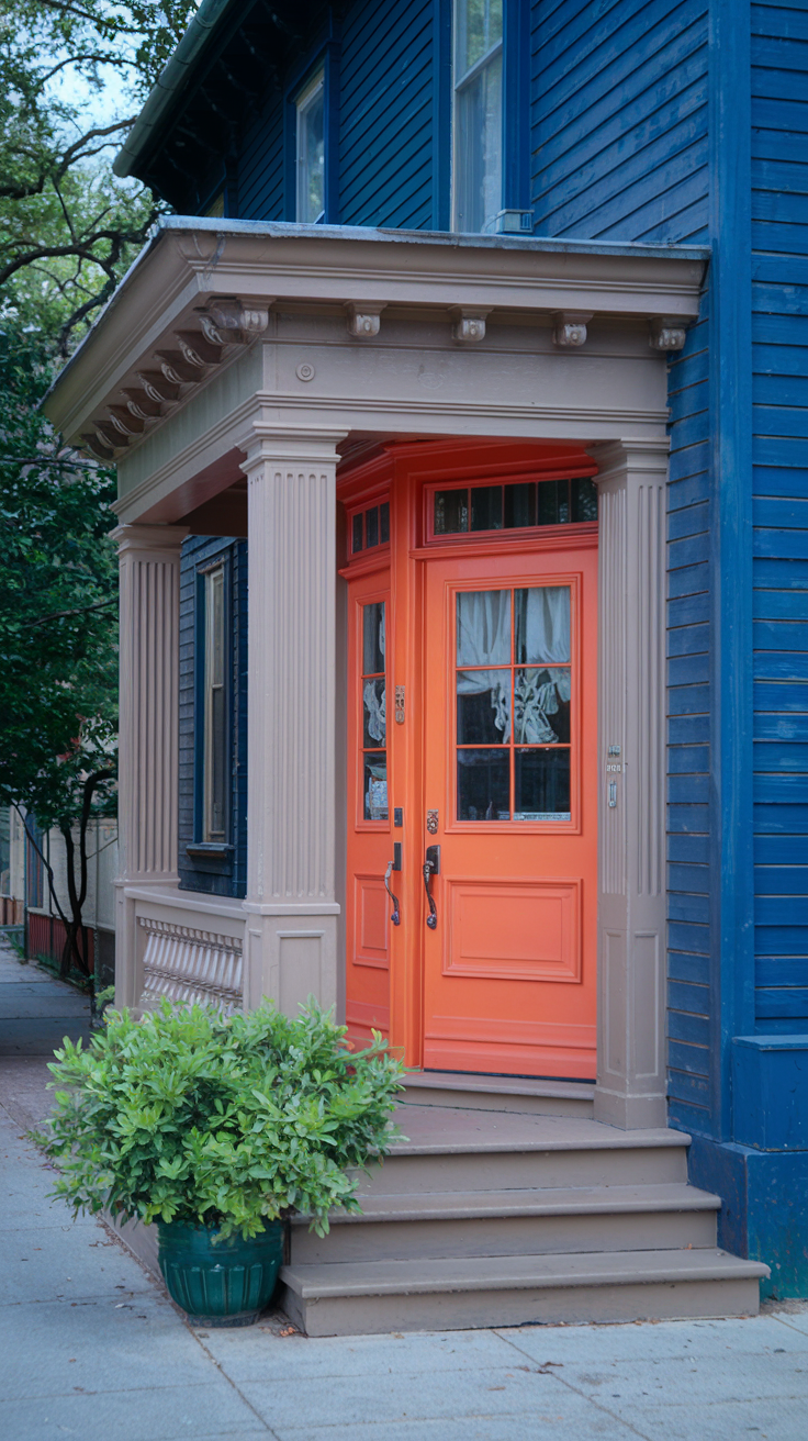 Perfect Front Door Colors for a Hale Navy House