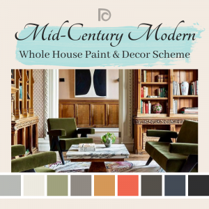 Mid-Century Modern Whole House Decor and Paint Scheme