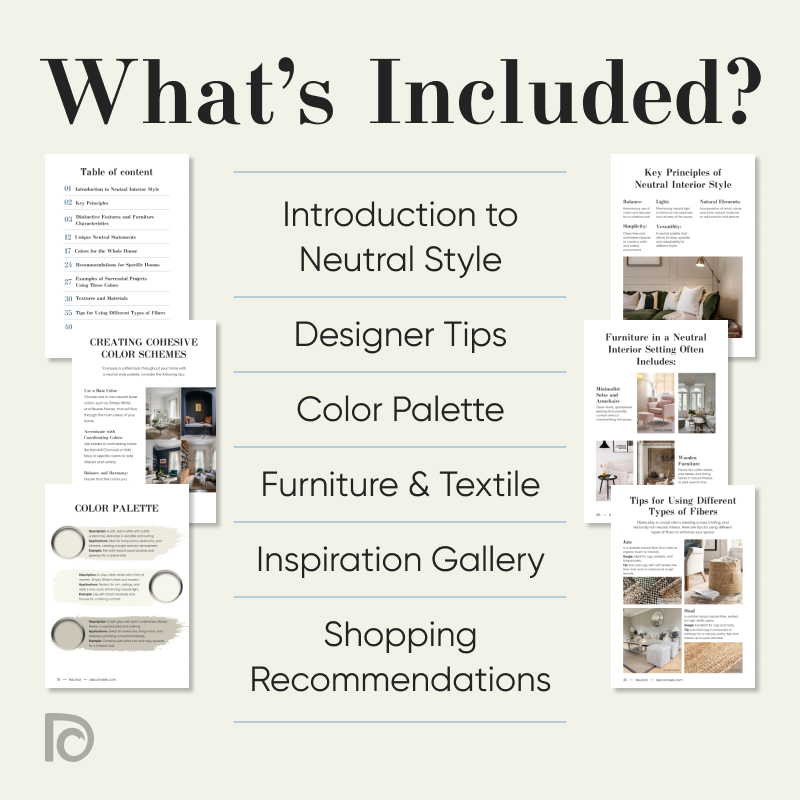 Neutral Whole House Decor and Paint Scheme