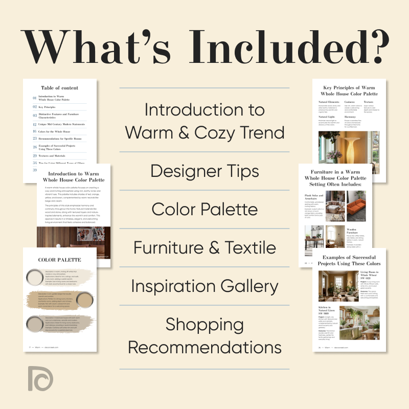 Warm and Cozy Whole House Decor and Paint Scheme