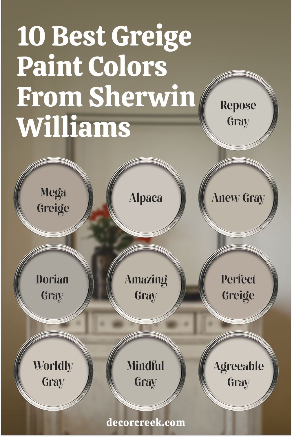 10 best paint colors from Sherwin Williams