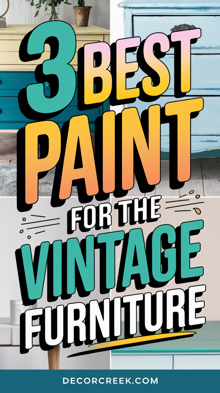 3 best paint for the vintage furniture