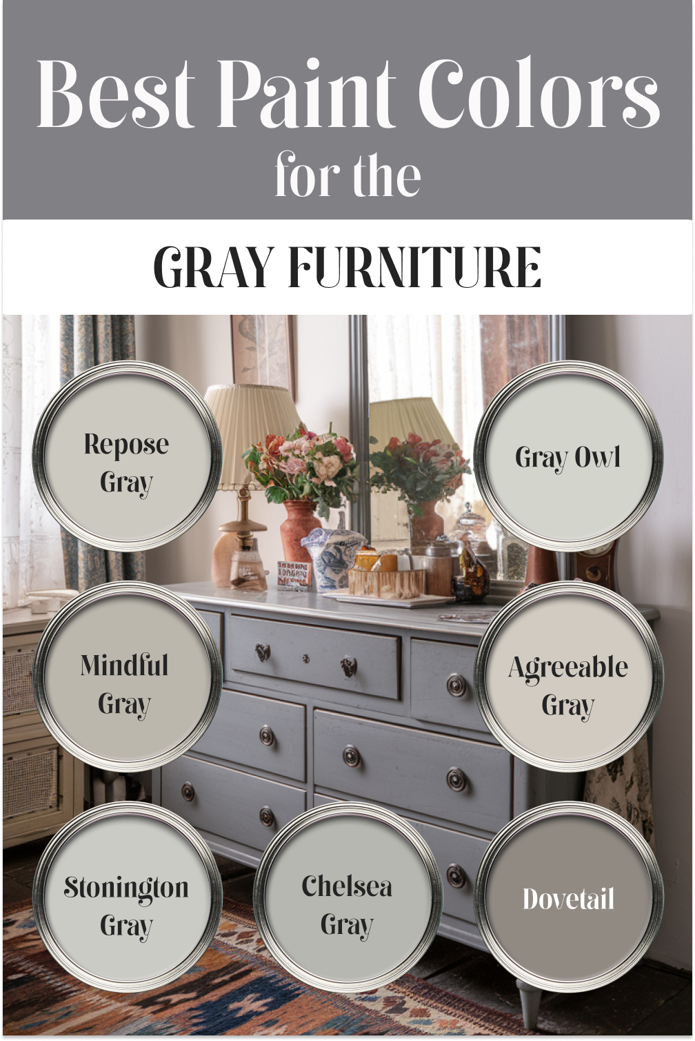 Best Paint Colors for the Gray Furniture