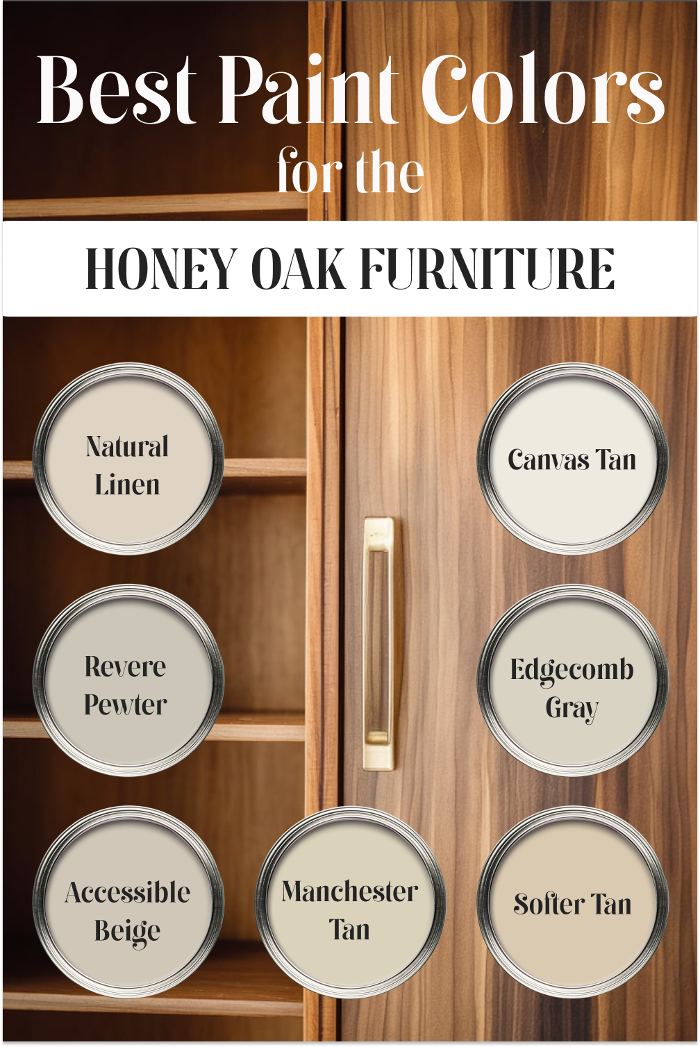 Best Paint Colors for the Honey Oak Furniture