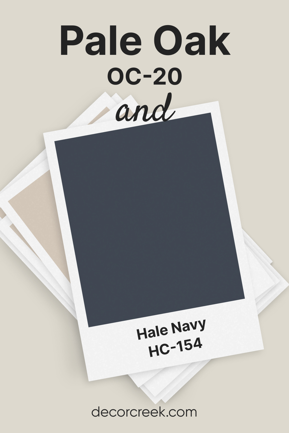 Pale Oak OC-20 and Hale Navy HC-154