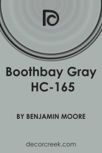 Boothbay Gray HC-165 Paint Color by Benjamin Moore - DecorCreek