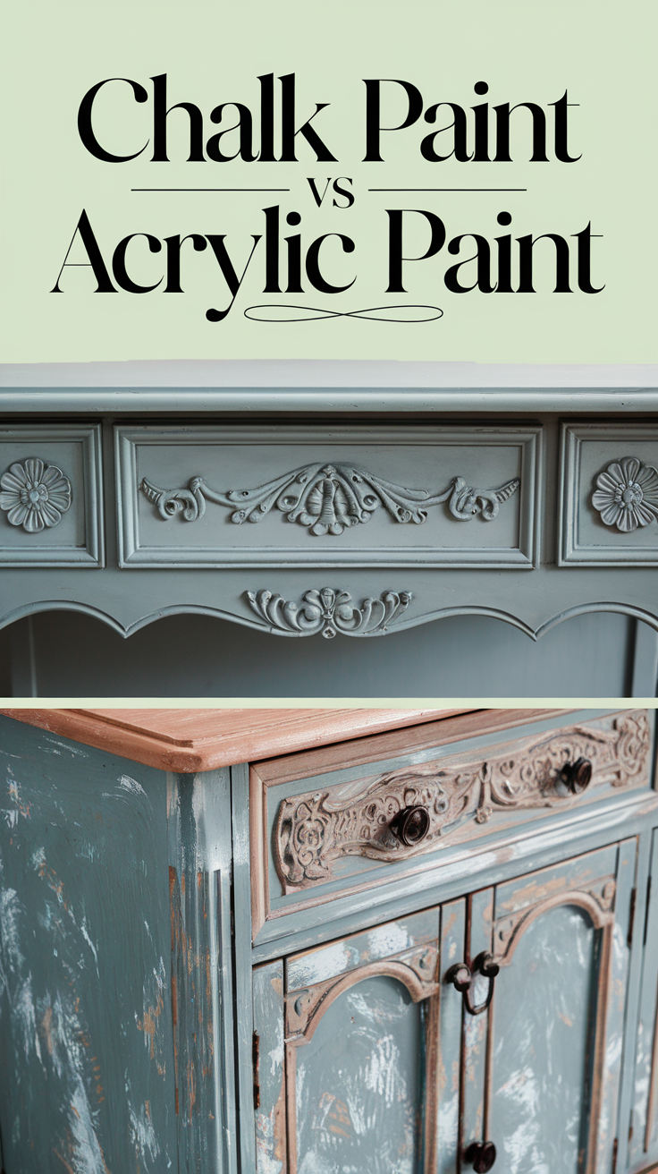 chalk paint vs acrylic paint