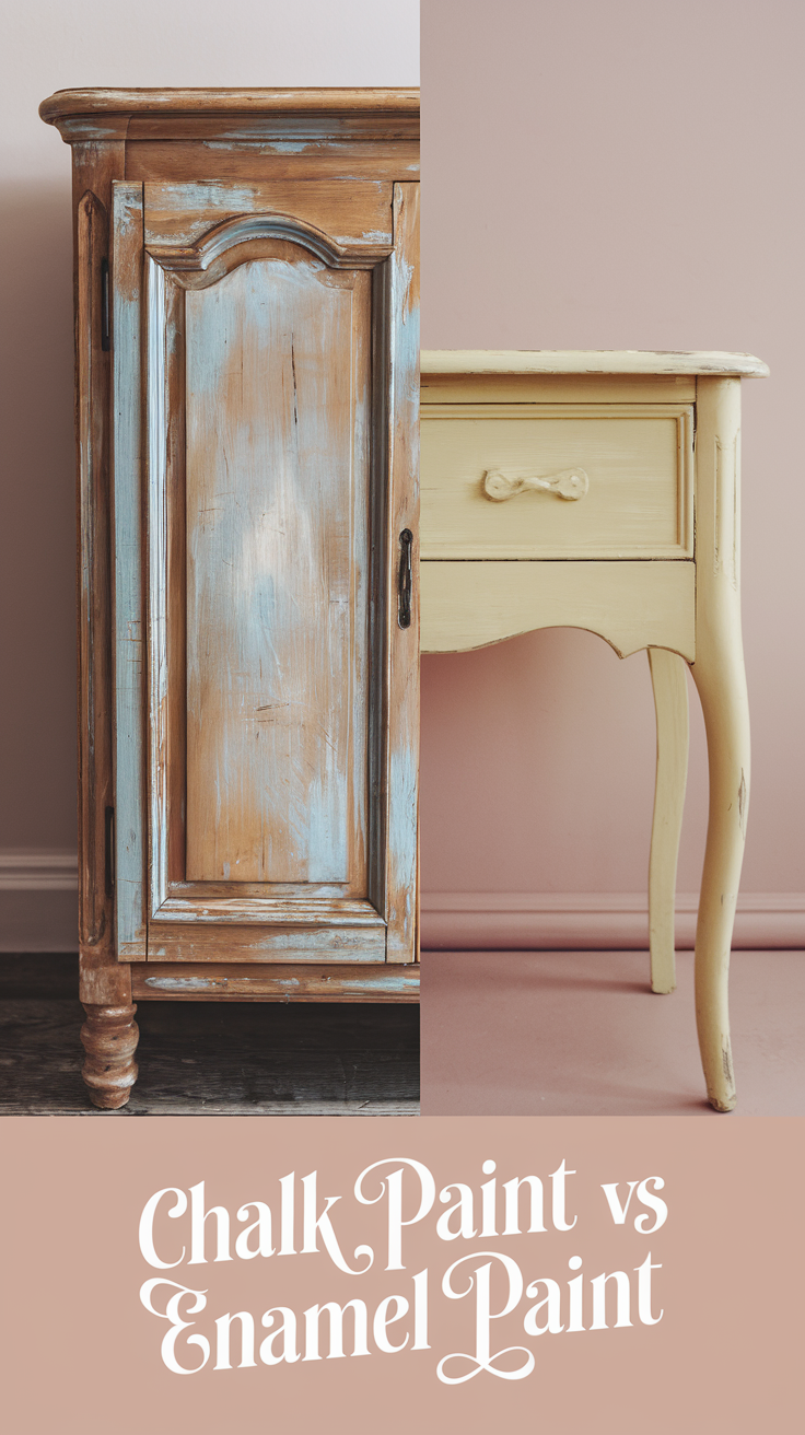 chalk paint vs enamel paint