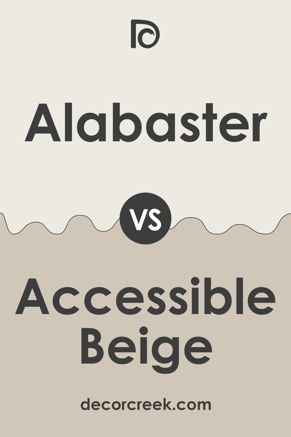 Alabaster vs Accessible Beige (SW 7036)