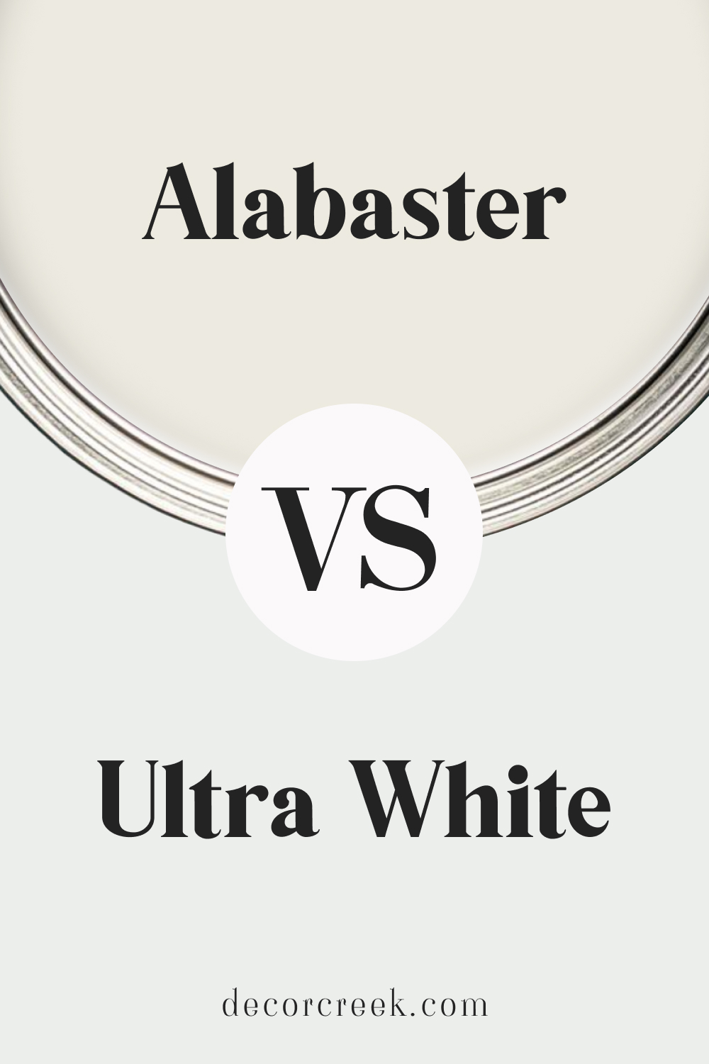 Alabaster vs Ultra White (SW 7006)