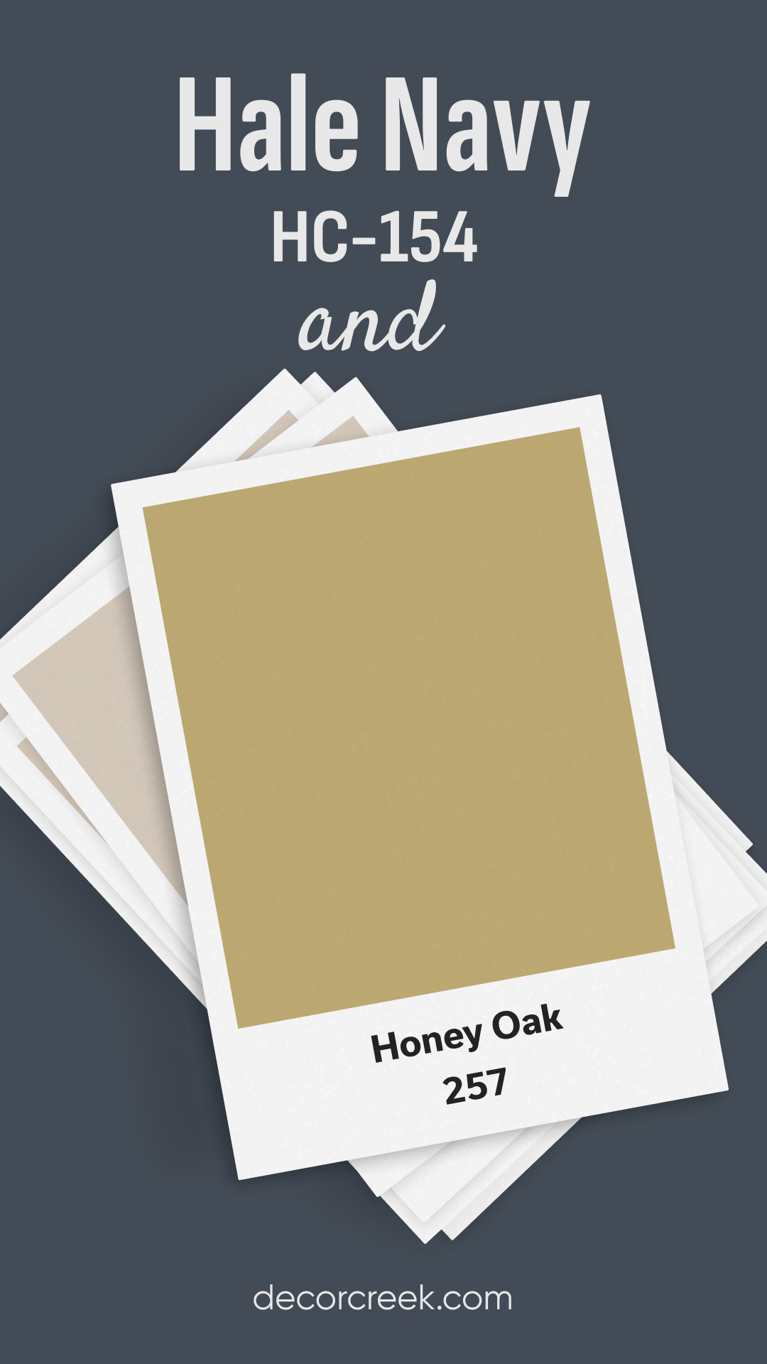 Hale Navy and Honey Oak