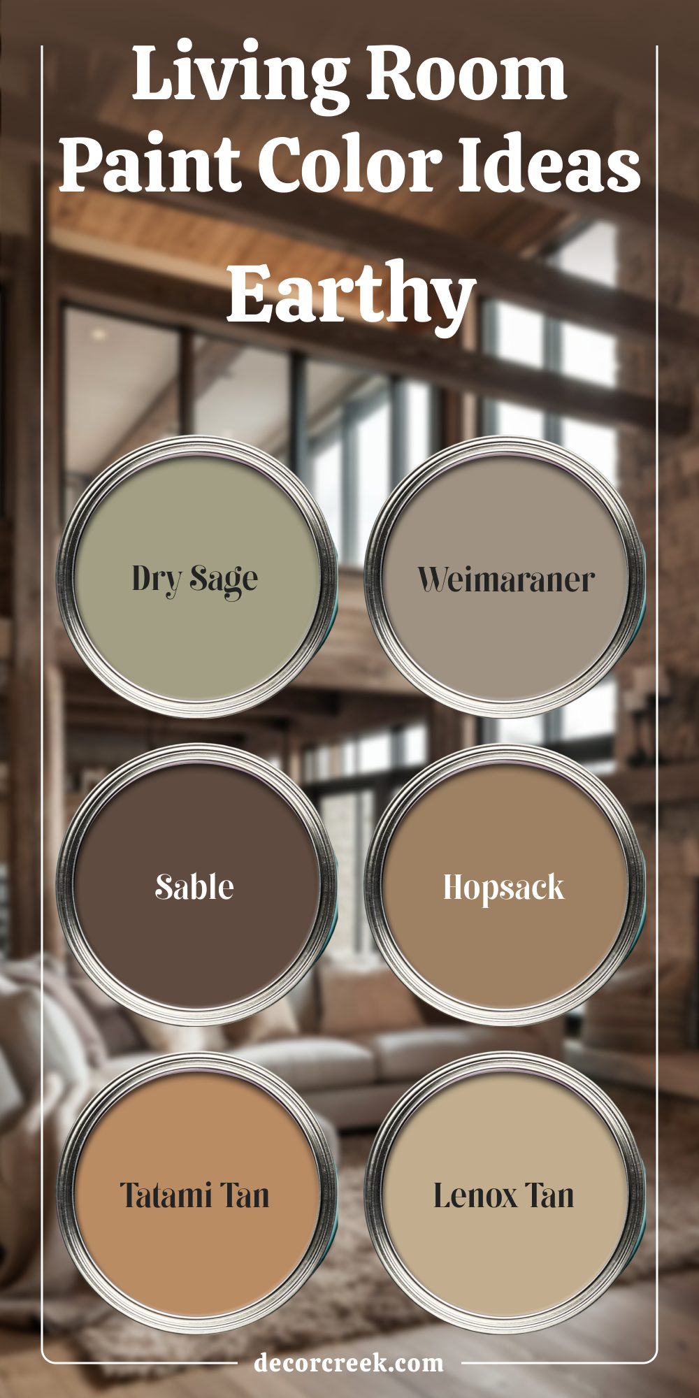 Living Room Paint Color Ideas Earthy