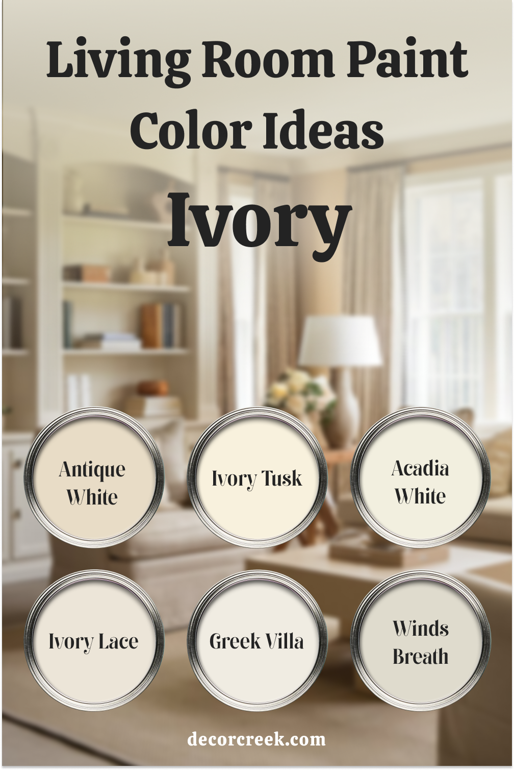 Living Room Paint Color Ideas Ivory