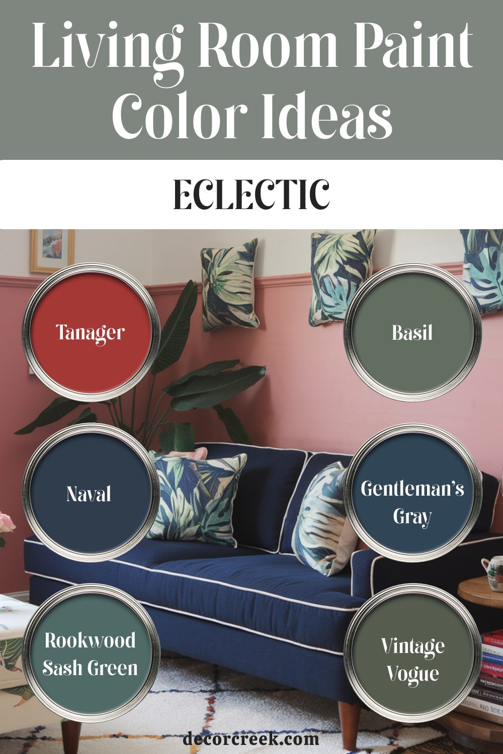 12. Living Room Paint Color Ideas Eclectic