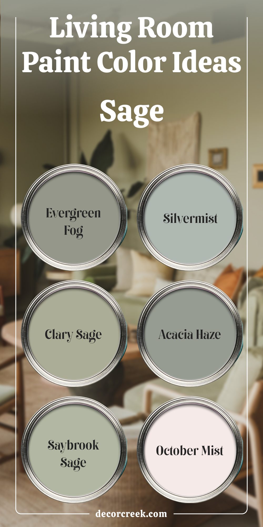 15. Living Room Paint Color Ideas Sage